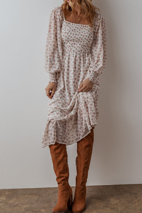 The Briarwood Manor Ruffled Midi Dress