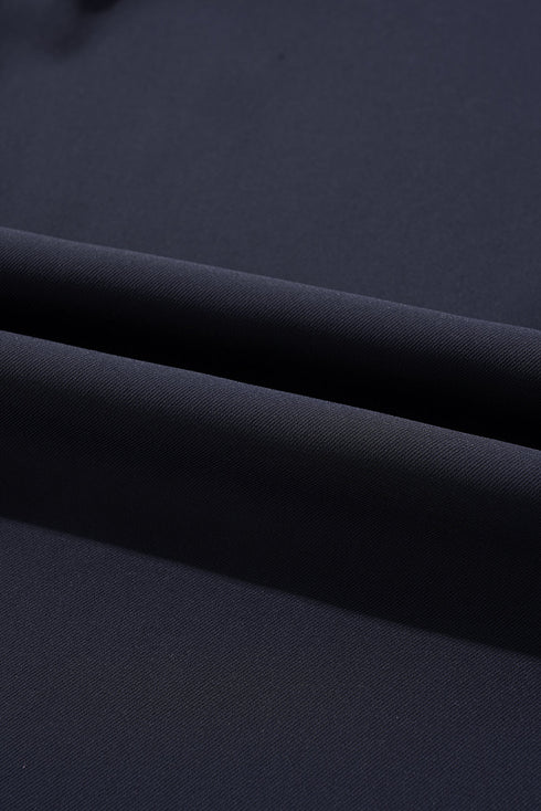 Casual Dual Buttoned High Waisted Pleated Wide Leg Pants