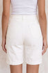 Rolled Cuff Stretch Bermuda Denim Shorts