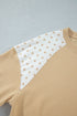 Polka Dot Patchwork Long Sleeve Pant Set