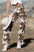 Abstract Pattern Regular Fit Full Length Western Jeans