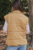 Pure Polyester Oversized Stand Collar Zip Vest