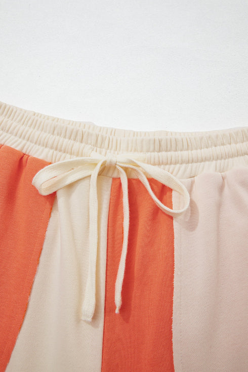 Raw Seam Wide Leg Ankle Length Pants