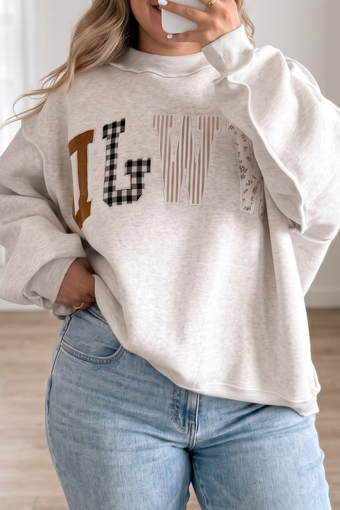 What Would Jesus Do Exposed Seam Mock Neck Sweatshirt