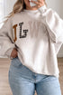 What Would Jesus Do Exposed Seam Mock Neck Sweatshirt