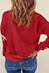 Game Day Sequin Football Graphic Pullover Sweatshirt