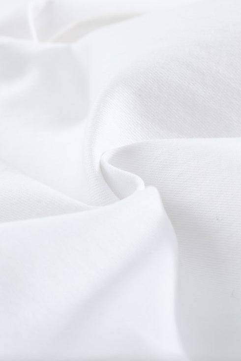 High Waist Button Detail Distressed Cropped Denim Jeans