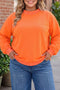 Polka Dot Patchwork Paneled Graphic Pullover Sweatshirt