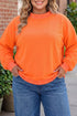 Polka Dot Pattern Patchwork Round Neck Sweatshirt
