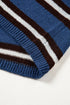Acrylic Striped Pattern Drop Shoulder Button Cardigan