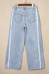 Lace Trim Full Length Regular Fit Jeans