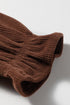 Ruffle Trim V Neck Corduroy Button Jacket