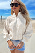 Modern Abstract Camouflage Quarter Zip Drop Shoulder Sweatshirt