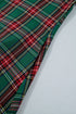 Plaid Button Front Short Sleeve Shift Mini Dress