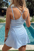 Gingham Plaid Double Layered Cami Three Piece Dress Set