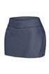 Wide Waistband Smooth Stretch Mini Swim Skirt
