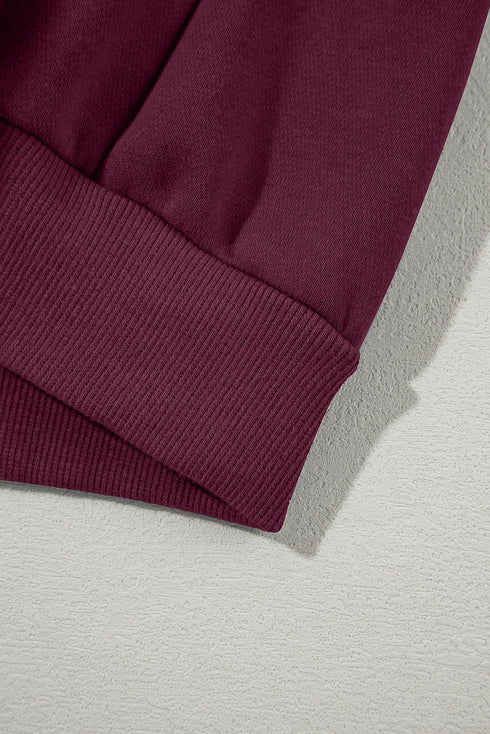 Zip Front High Neck Wide Leg Matching Set