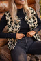 Exclusive Western Leopard Print Fleece Sherpa Vest