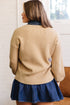 Drop Shoulder Placket Paneling Shirt Collar Long Sleeve Cardigan