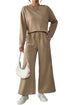 Ultra Loose Textured Slouchy Matching Pant Set