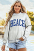 Usa America Reversible Mock Neck Dual Word Graphic Sweatshirt