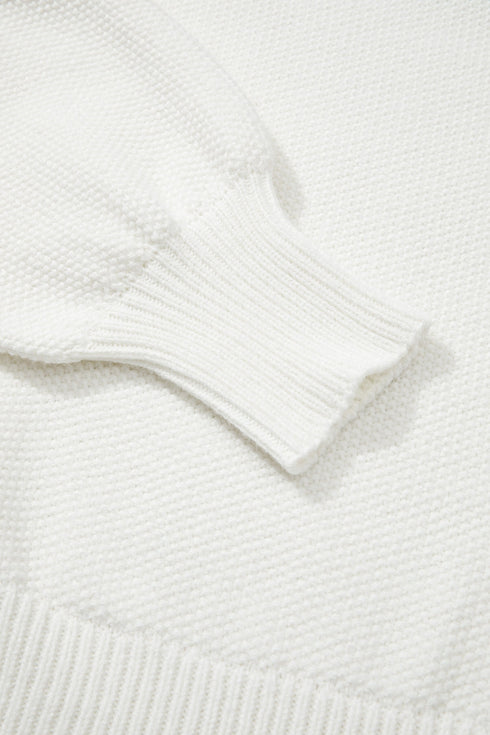 HOHOHO MERRY CHRISTMAS Chenille Letter Graphic Drop Shoulder Sweater