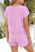 Mineral Wash Pure Cotton Matching Short Set