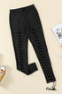 Exclusive Grommet Lace Up Front Statement Leggings
