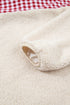Plaid Patchwork Baggy Silhouette Plush Sherpa Sweatshirt