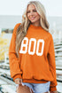 Boo Double Sided Print Reversible Mock Neck Sweatshirt