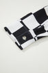 Checkered Print Flap Pocket Button Front Shacket