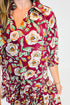 Floral Print Half Sleeve Short Shift Dress