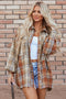 Western Patchwork High Low Plaid Shacket