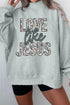 Camouflage Letter Print Faith Inspired Mock Neck Sweatshirt