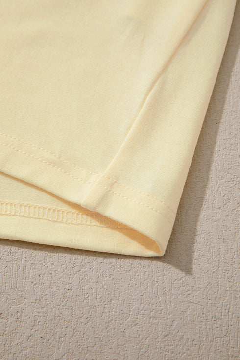 Soft Stretch Blend Crew Neck Short Sleeve Tee