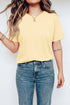 Soft Stretch Blend Crew Neck Short Sleeve Tee