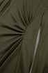 Ruched Detail Long Sleeve Textured Finish Midi Dress