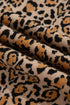 Leopard Print Button Up Long Sleeve Viscose Blend Cardigan
