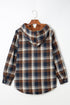 Exclusive Sherpa Fleece Lined Hooded Plaid Shacket