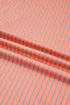 Striped Pattern Raw Seam Long Sleeve Top