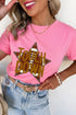 Touchdown Slogan Lettering Graphic Art T Shirt