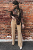 High Waist Full Length Regular Fit Pants