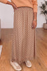 Polka Dot Lace Hem Elegant Long Shift Skirt