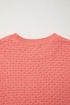 Drop Shoulder Ribbed Knit Long Sleeve Sweater