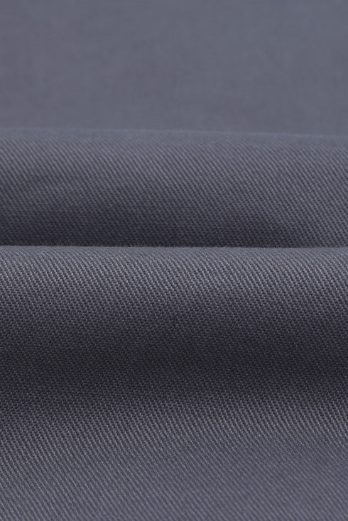 Lapel Collar Button Front Warm Fleece Jacket