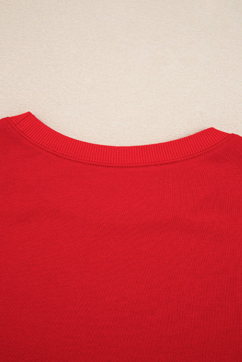 Varsity Stripe Contrast Trim Pullover Skort Two Piece Dress