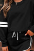 Varsity Stripe Contrast Trim Pullover Skort Two Piece Dress