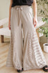 Bohemian Sheer Lace Patchwork Wide Leg Pants