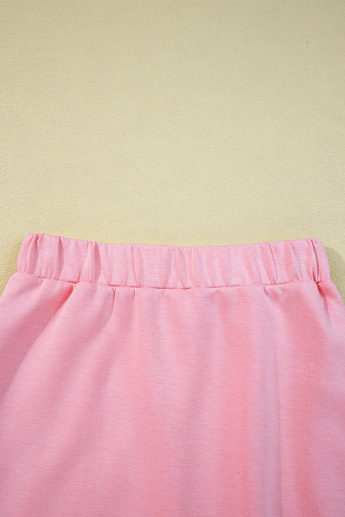 Sporty Half Zip Pullover Mini Skort Two Piece Dress