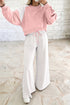 Polka Dot Patchwork Long Sleeve Pant Set